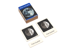 Phases of the Moon Wooden Nomenclature Cards (3-6)
