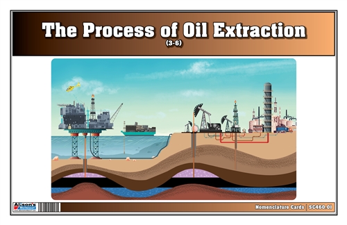 Oil Well Extraction Process Nomenclature Cards (3-6) (Printed)