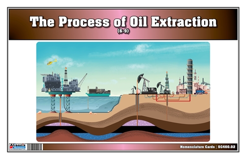 Oil Well Extraction Process Nomenclature Cards (6-9) (Printed)