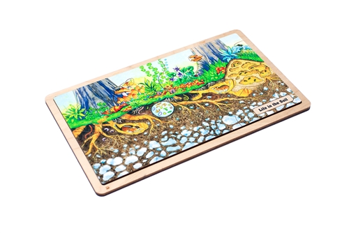 Life in the Soil Puzzle with Nomenclature Cards (6-9) (Printed)