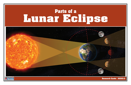 Parts of a Lunar Eclipse Research Cards