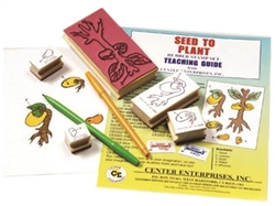 Lifecycle Stamp Set, Seed to Plant