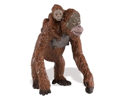 Montessori Materials-Orangutan Female with baby
