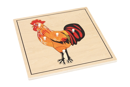 Parts of a Rooster Puzzle