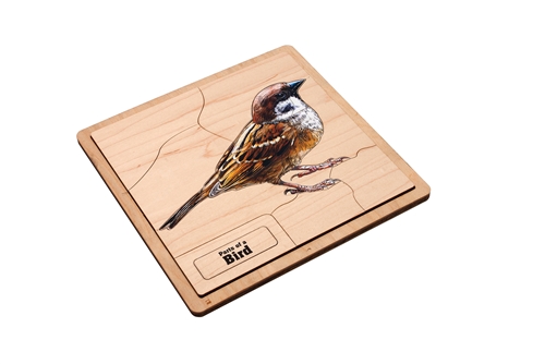 Parts of a Bird Puzzle with Nomenclature Cards (3-6)