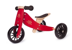 Bamboo Tiny Tot 2-1 Tricycle/Balance Bike - Red