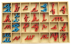 Box for Small Movable Alphabets: Cursive