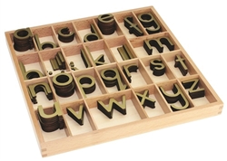 Letters for Small Movable Alphabets: Gold - Print